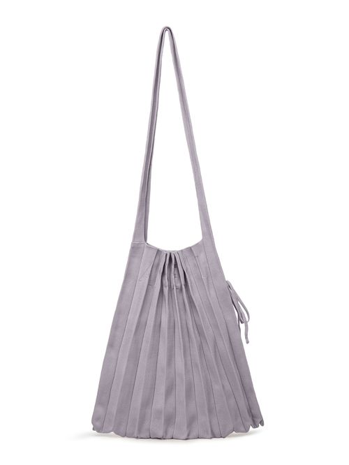 Accordion Bag in Lead Knitting