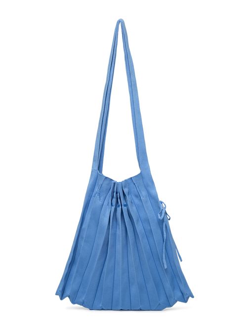 Bolsa Sanfonada em Tricô Azul céu