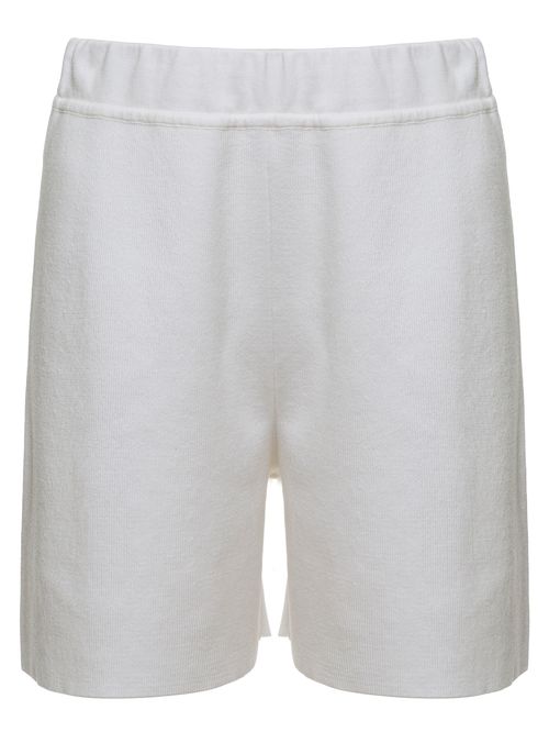 Bermuda Evasê em tricô Off white