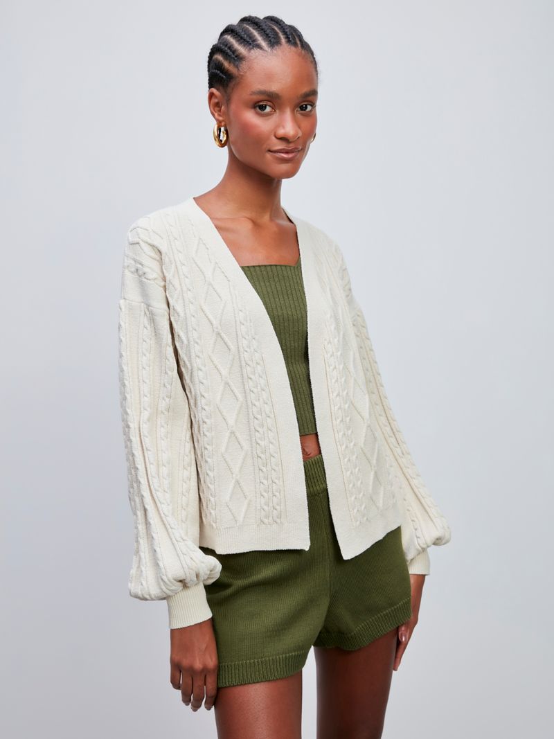 Cream hotsell open cardigan