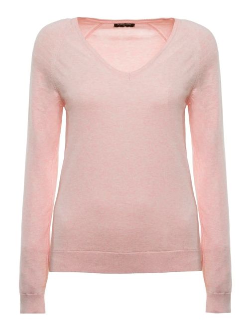 Basic Pink V-Neck Sweater