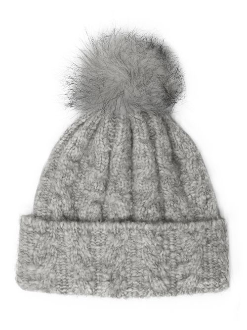 Gorro Com Pompom Cinza