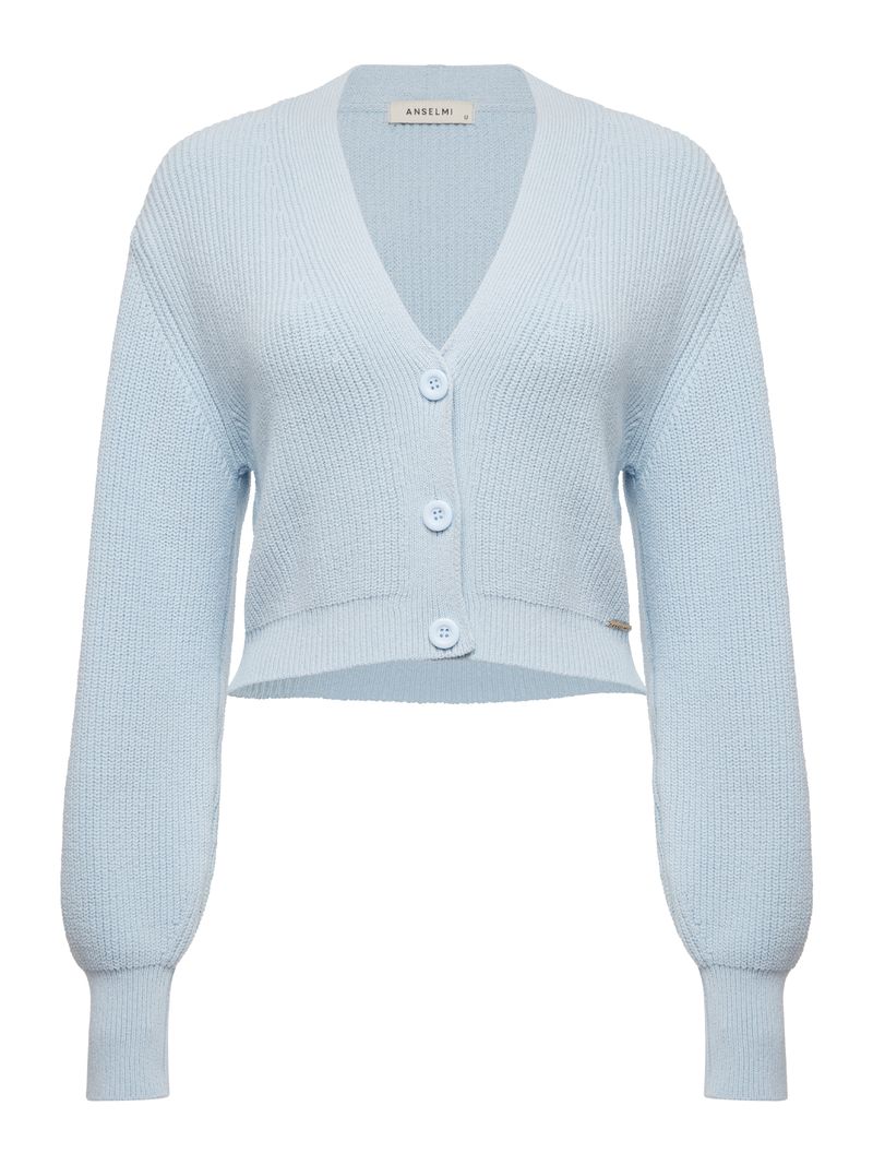 Trendyol Collection Suéter Tricot Trendyol Arco-íris Branco/Azul