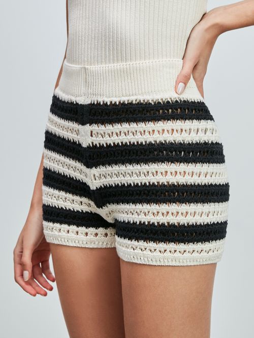 Short Navy Listrado