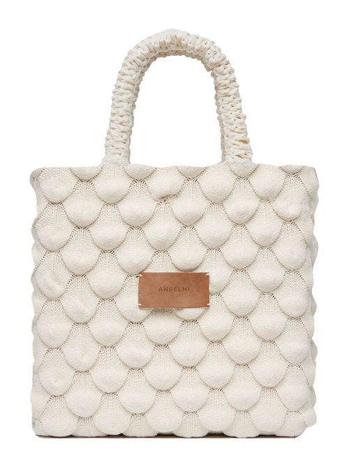Bolsa Escama 44 x 28cm Cru