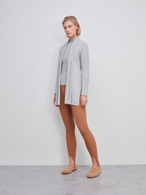 Casaco (Cozy) Anselmi 100% Cashmere Italiano 27257 Cinza