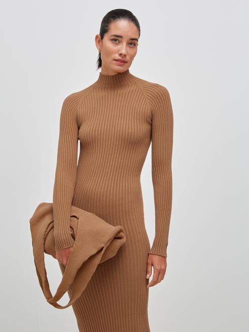 Bolsa Tricot Camelo