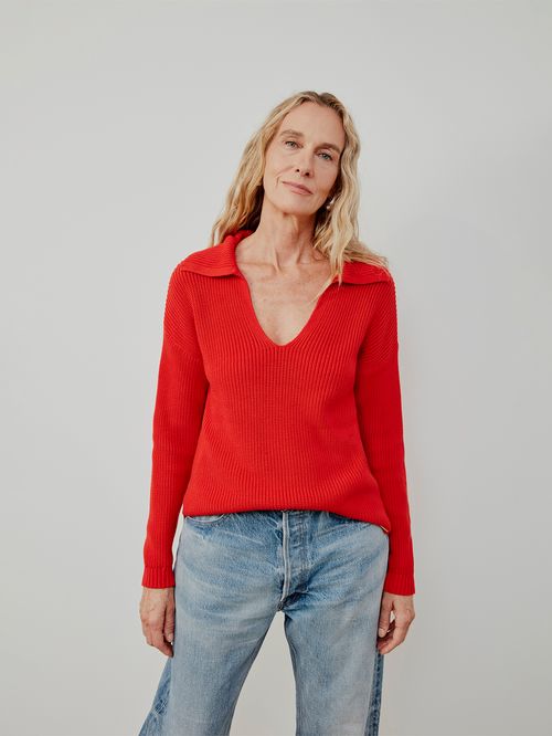 Blusa Gola Polo Lisa Vermelho