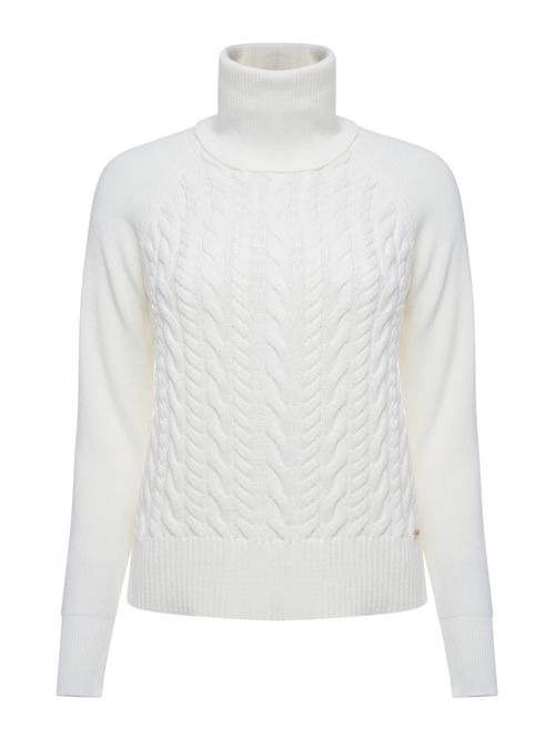 Suéter Clássico com Gola Avulsa Off white