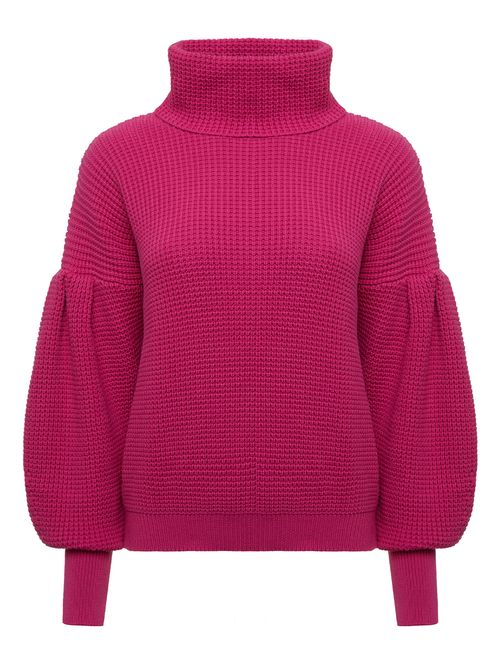 Suéter com Mangas Bufantes 10296 Pink