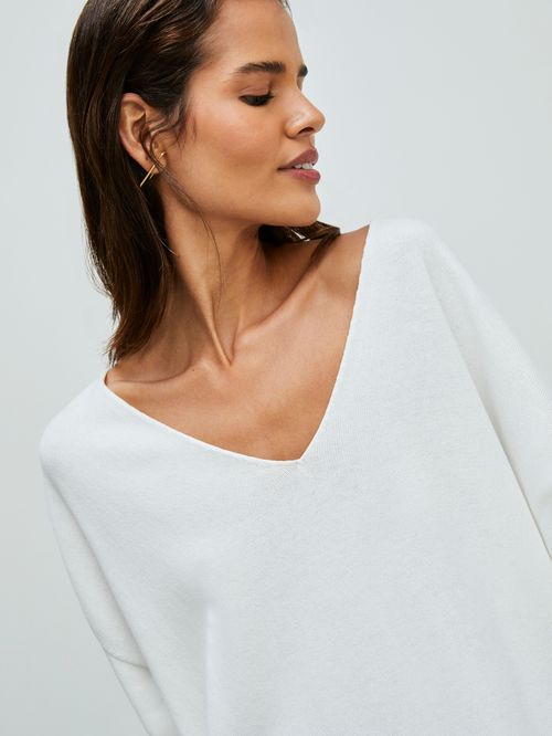 Suéter Amplo 100% Algodão Off white