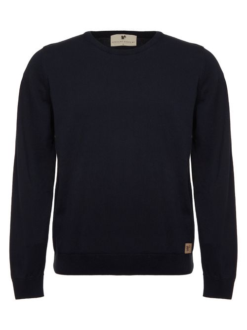 Suéter Masculino Liso Azul marinho