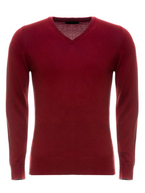 Suéter Masculino Gola em V Bordo