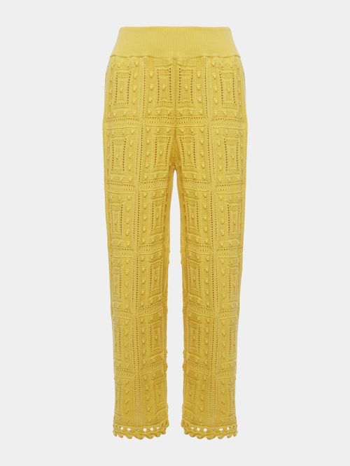 Calça Patchwork Amarelo