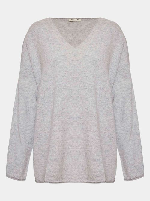 Blusa Anselmi 100% Cashmere Cinza