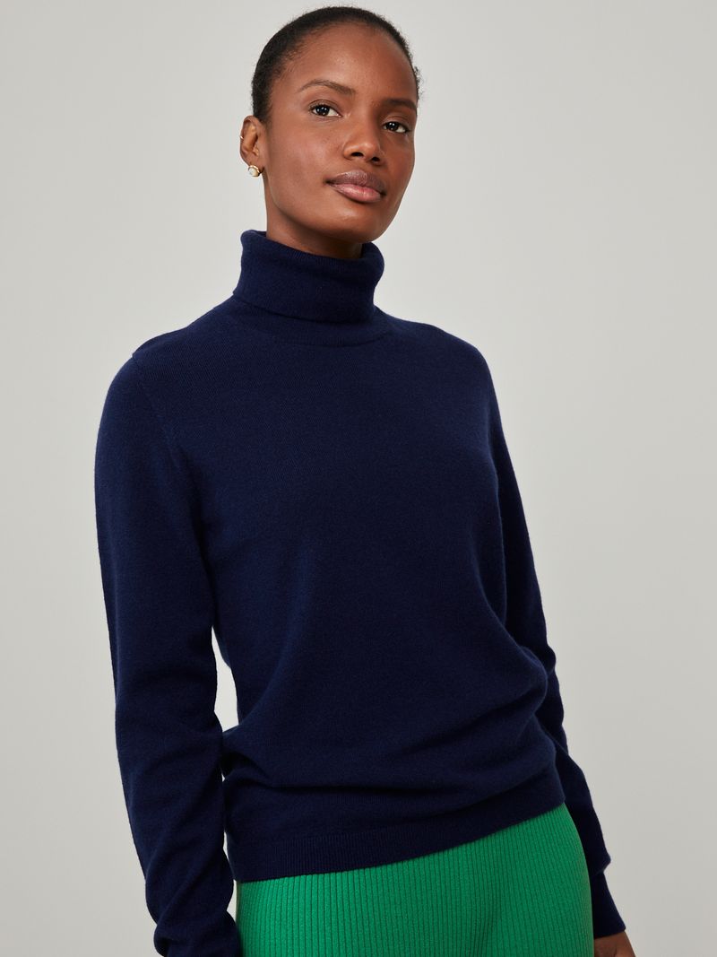 Blue turtleneck sweaters best sale