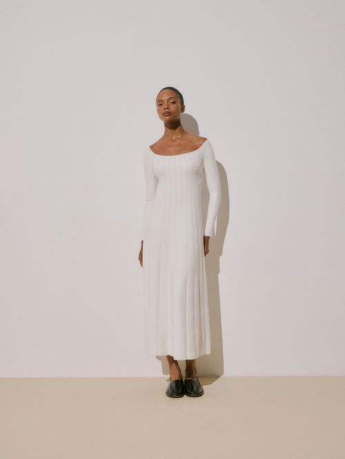 Anselmi Midi Dress by Casasola Off white