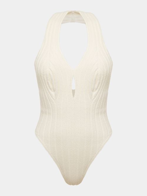Body Essenza Canelado Anselmi + Ucha Meirelles Off White