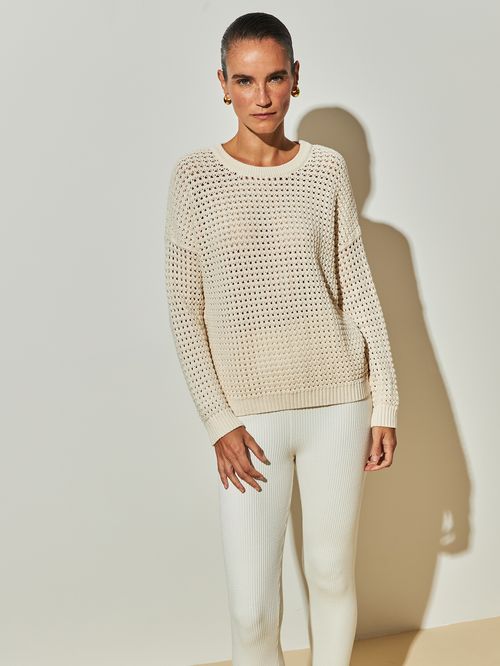 Blouse with holes