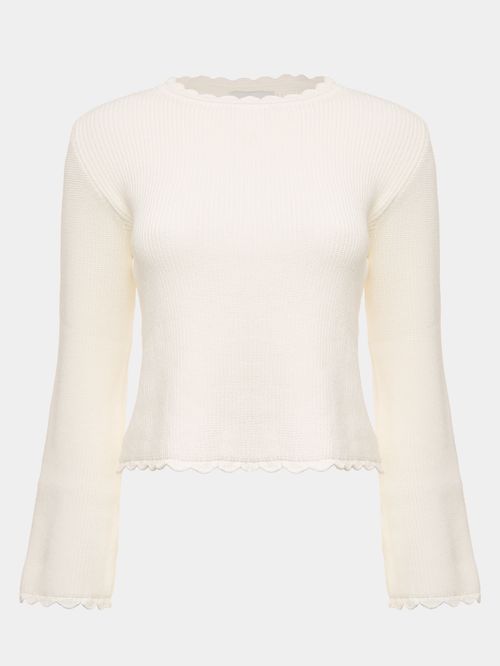 Ruffled Blouse Anselmi + Ucha Meirelles Off white
