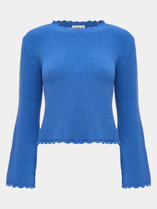 Ruffled Blouse Anselmi + Ucha Meirelles Sapphire