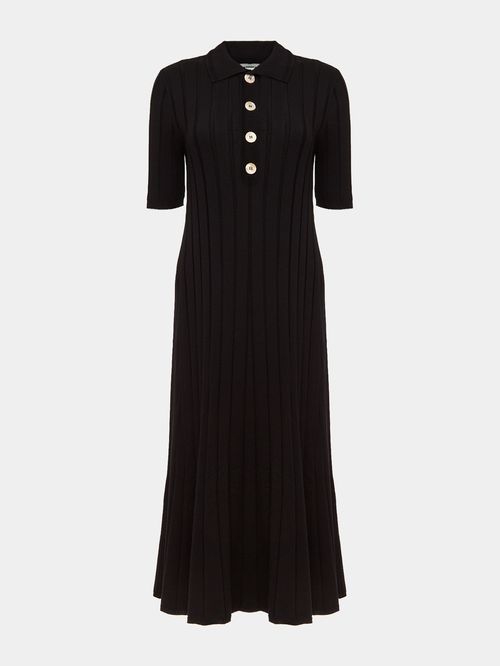 Vestido Midi Polo Anselmi + Ucha Meirelles Preto