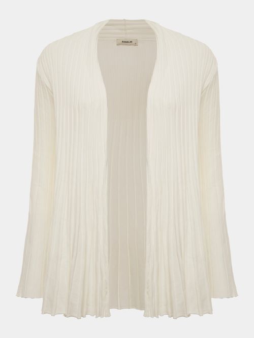 Casaco Curto Plissado Off white