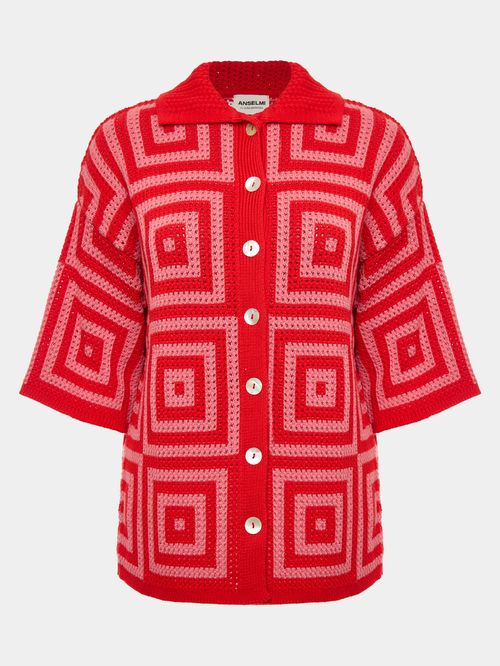 Camisa Blocos Anselmi + Ucha Meirelles Vermelho