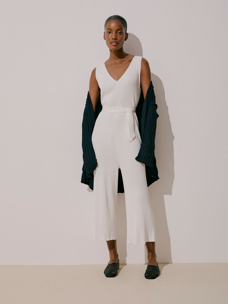 Ribbed jumpsuit hotsell
