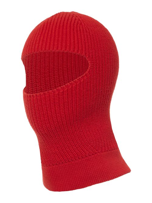Balaclava em Tricô Vermelho