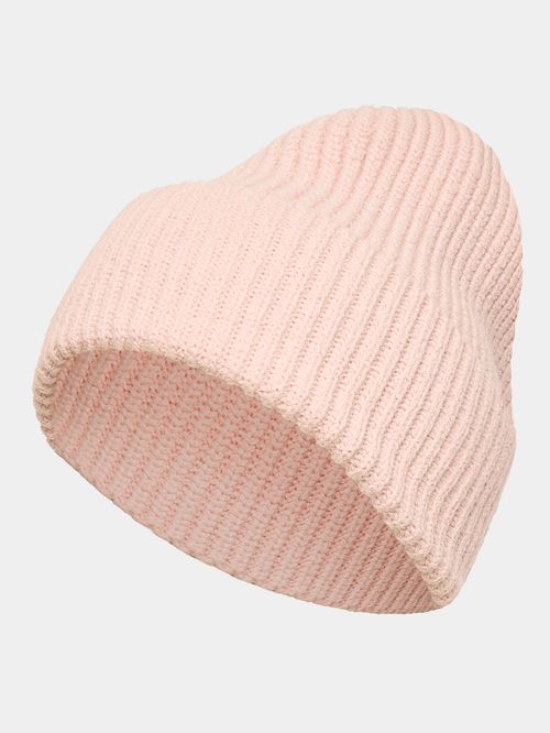 Blush Ribbed Knit Hat