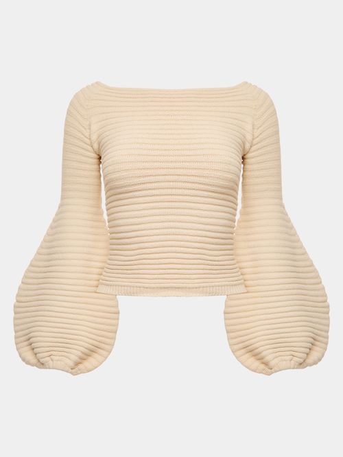 Puff Sleeve Blouse, Raw