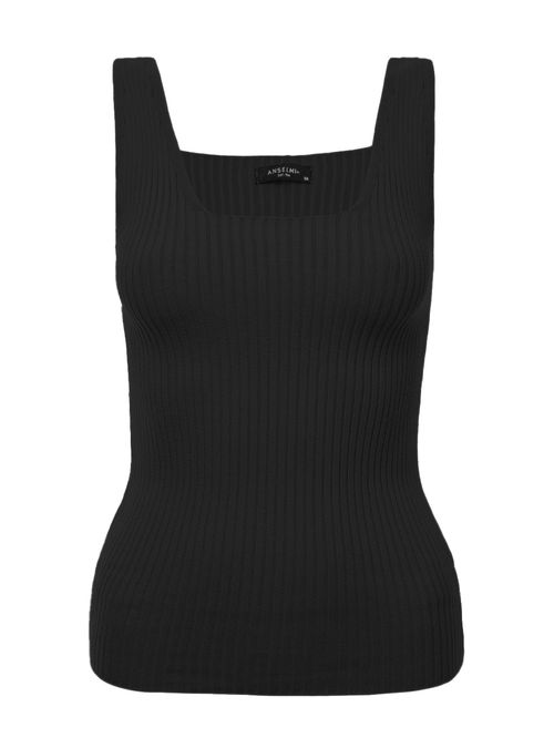 Regata Decote Quadrado Preto