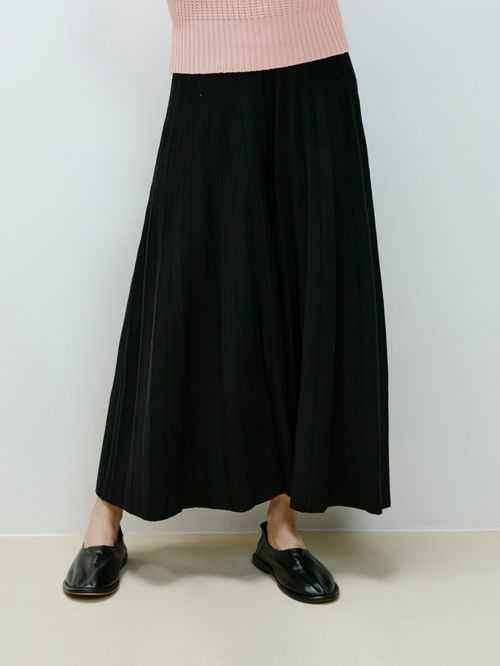 Pleated Skirt Anselmi + Ucha Meirelles Black