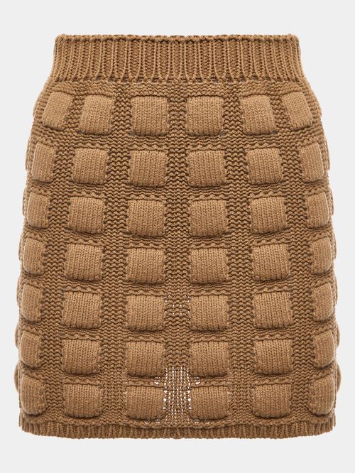 Camel Ravioli Miniskirt