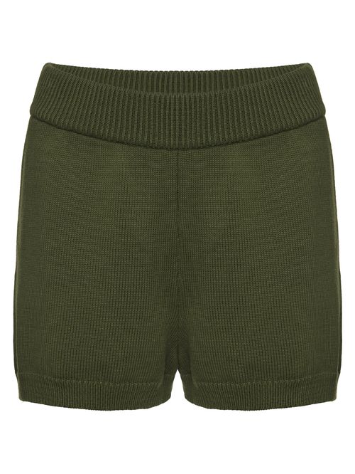 Short Curto em Tricô  Matcha