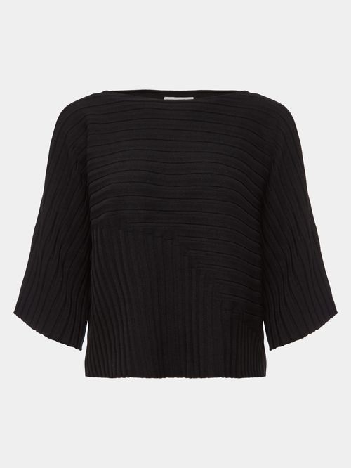 Blusa Mix Canelado Preto
