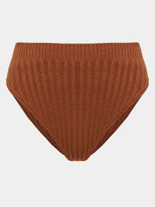 Hot Pant Canelado Canela