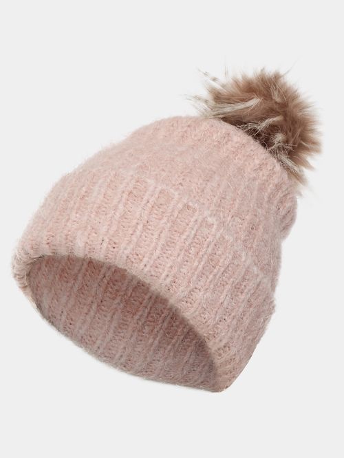 Gorro com Pompom  Rosa