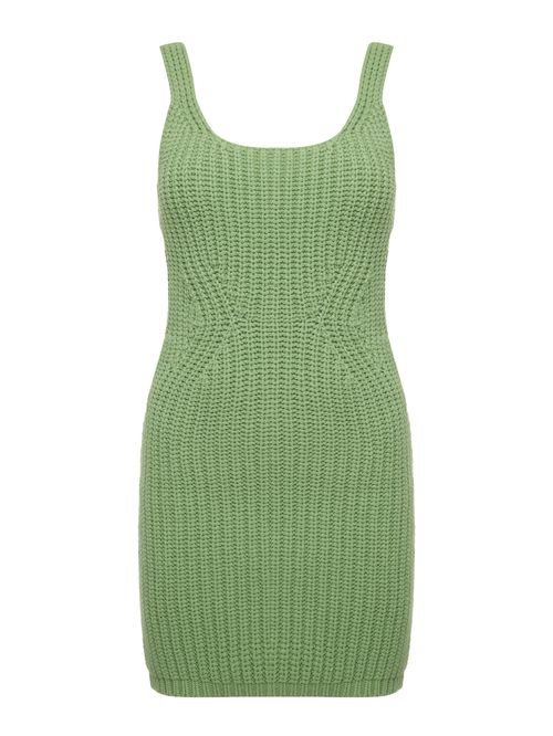 Vestido Mini Ponto Pérola Verde