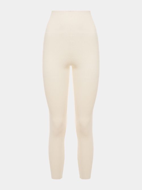 Legging em Tricô Off white