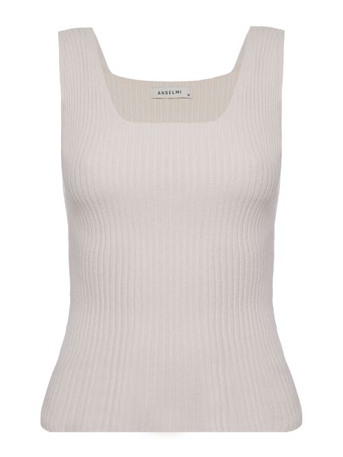 Raw Square Neck Tank Top