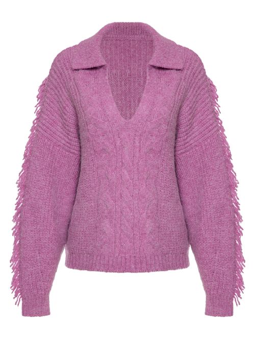 Suéter Franjas Anselmi + Ucha Meirelles 46515 Rosa