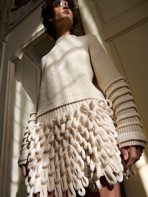 Raw Straps Skirt