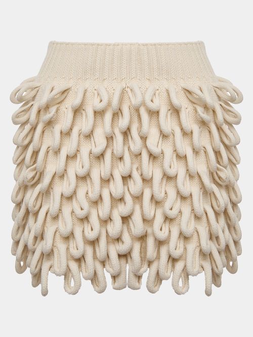 Raw Straps Skirt