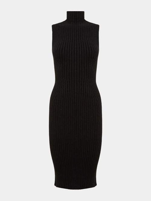 Black Cutout Back Dress