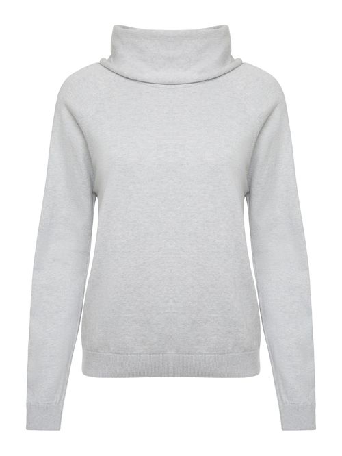 Blusa com Gola Boba Cinza
