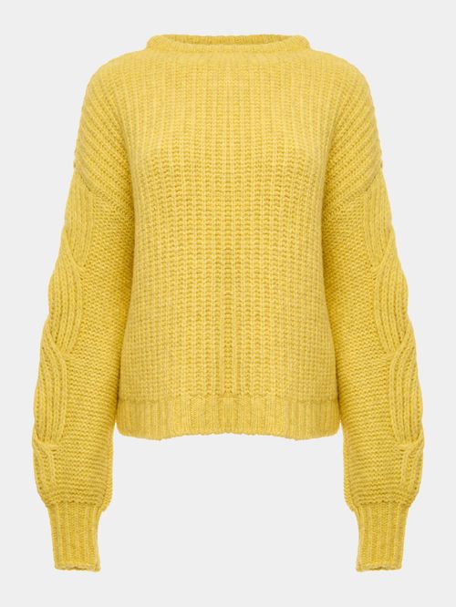 Suéter Gola Redonda Amarelo