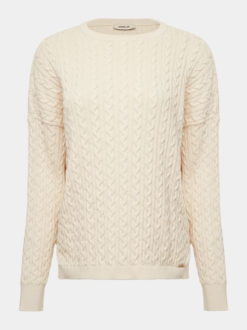 Blusa Ampla em Tranças Cru