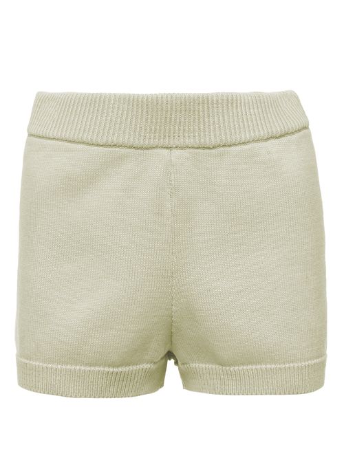Short Curto em Tricô  Pistache